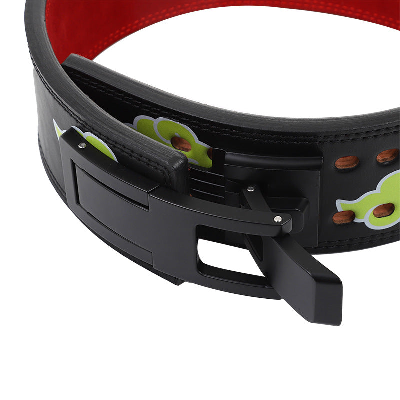 13mm Leather Weightlifting Belt with Buckle | Belt for Men Strength Training