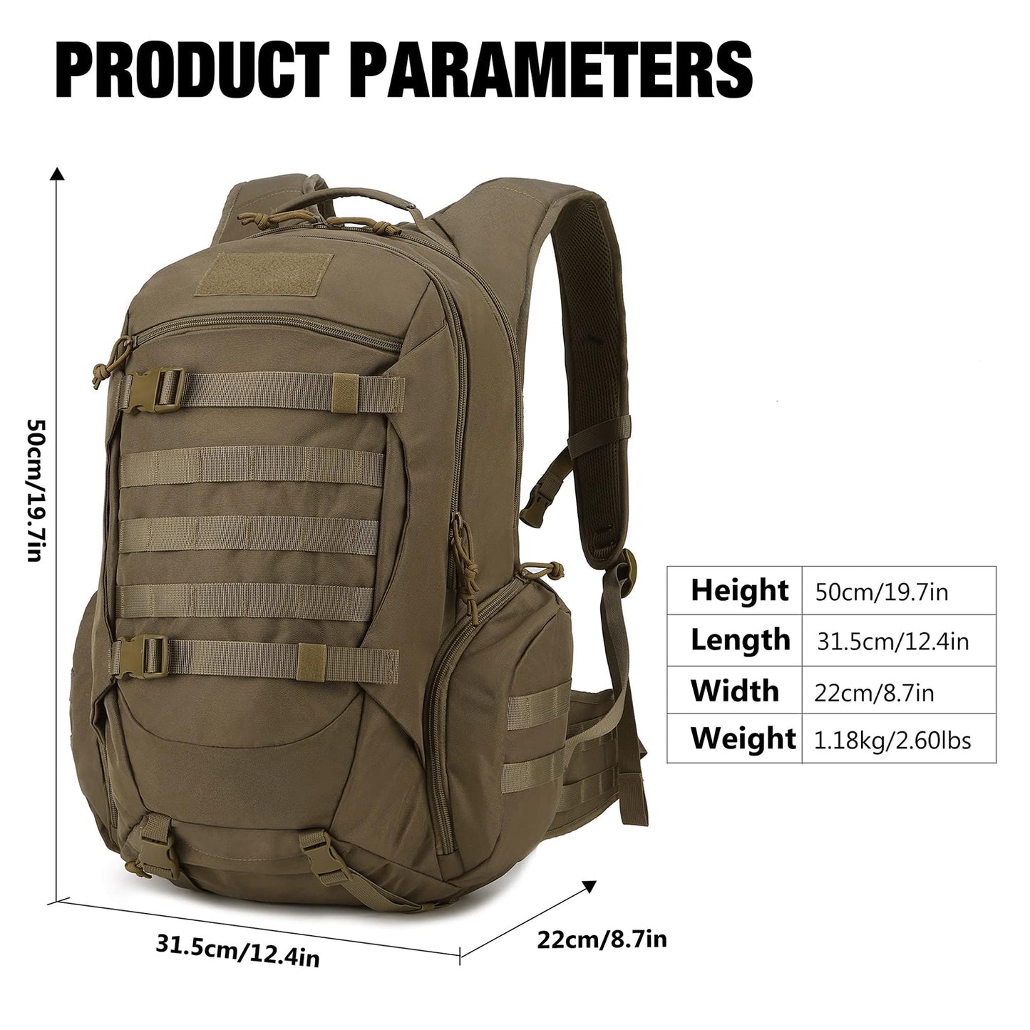 28L Multifunctional Tactical Backpack for Outdoor Adventures