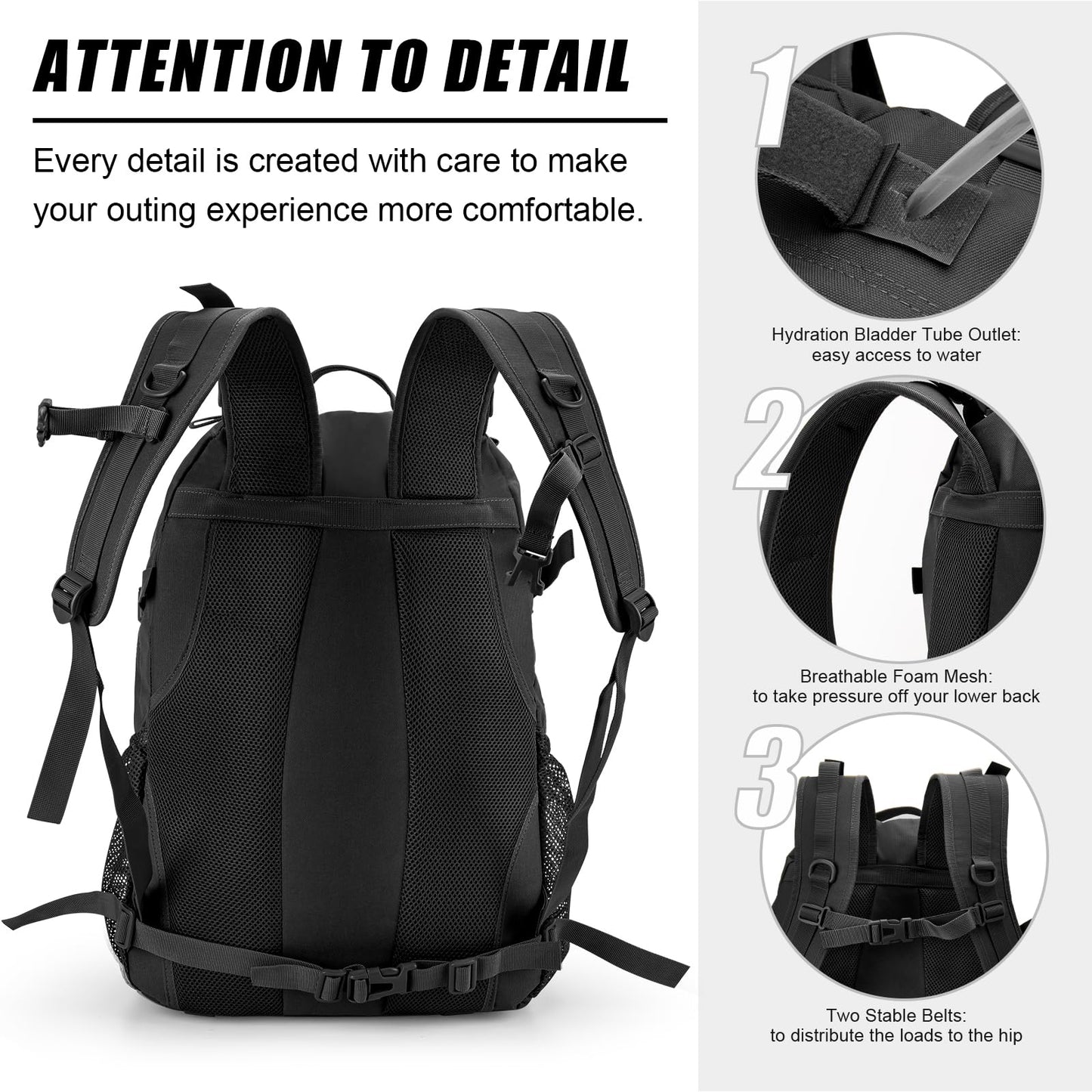 30L Outdoor Tactical Backpack | Mountaineering, Hiking & Camping Bag