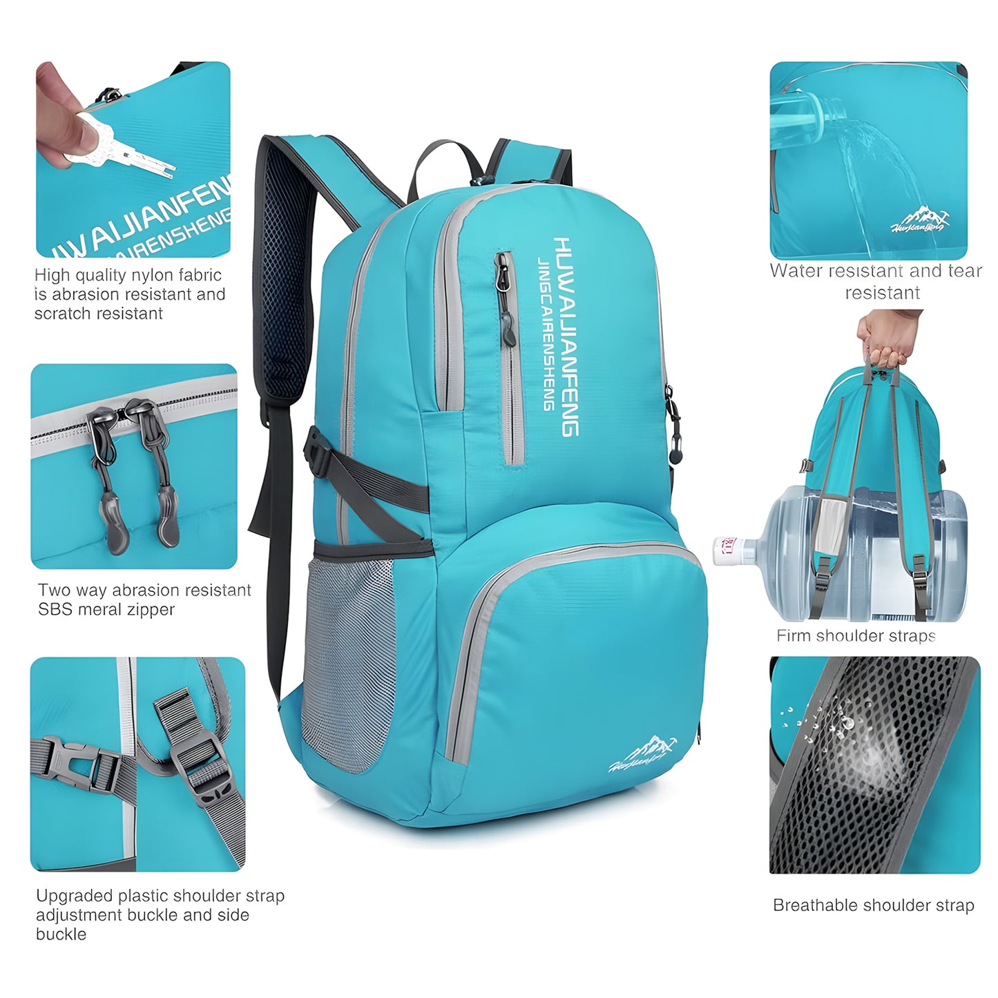 35L Lightweight Foldable Backpack – Travel, Hiking, Cycling Daypack