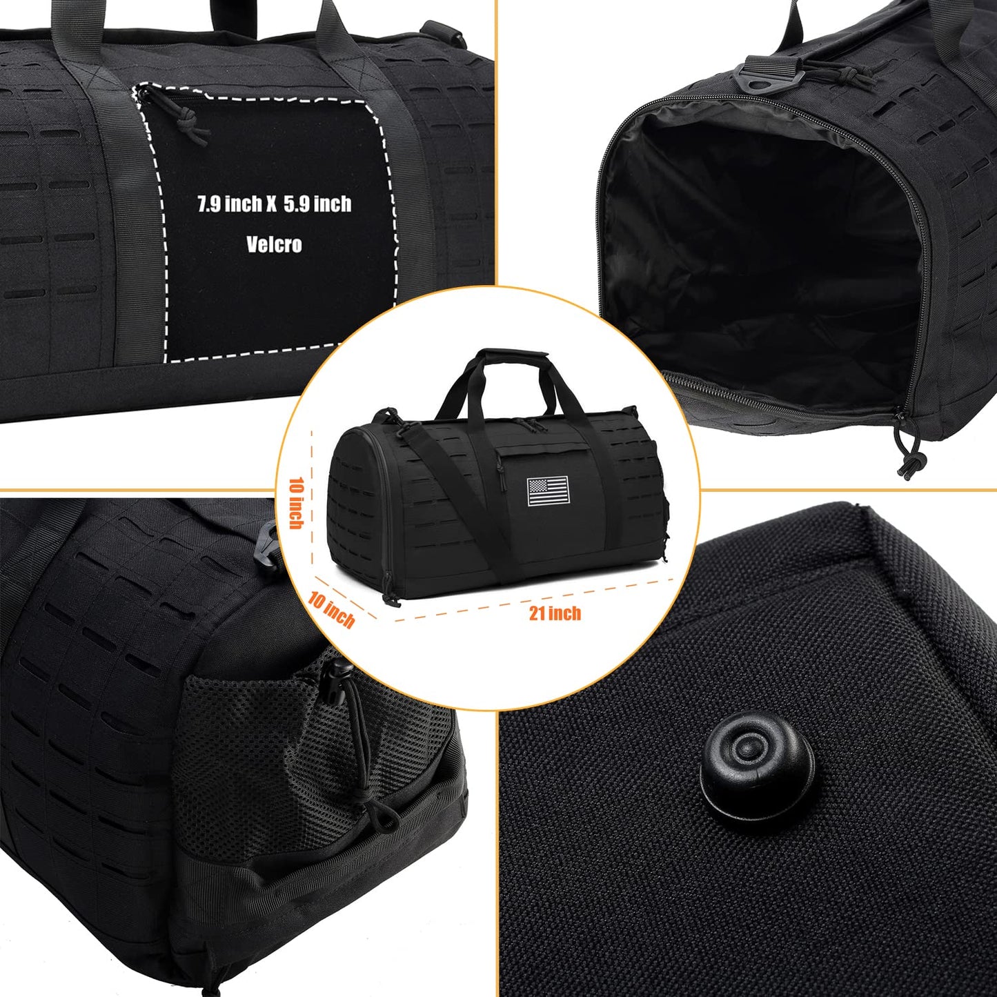40L Military Tactical Duffel Bag – Large Capacity Training Bag