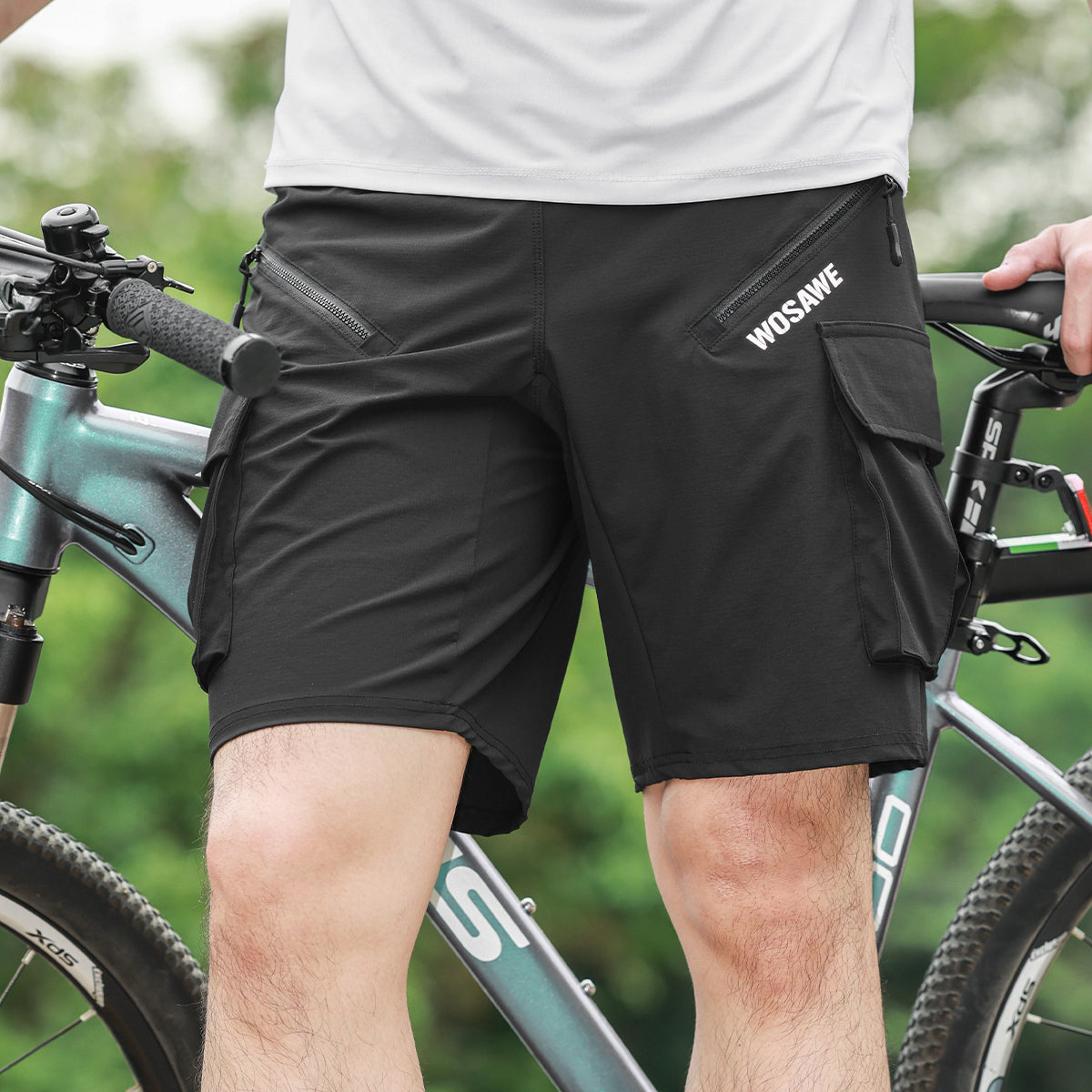 Breathable Quick-Dry Cycling Shorts – Multi-Pocket Bike Shorts for Summer Riding