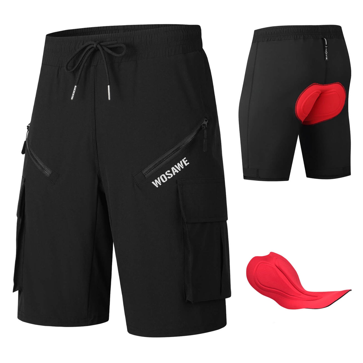 Breathable Quick-Dry Cycling Shorts – Multi-Pocket Bike Shorts for Summer Riding