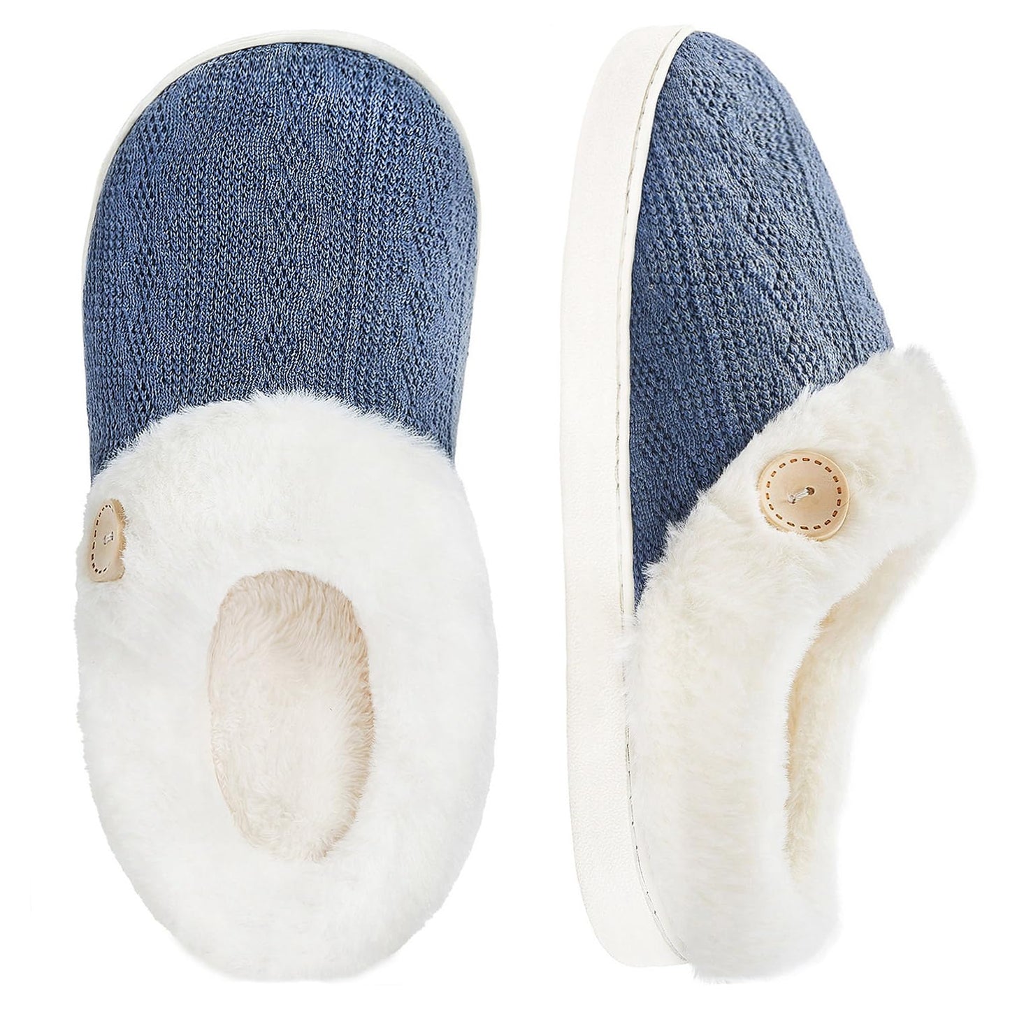 Cozy Warm Memory Foam Women’s Slippers – Soft, Non-Slip House Shoes