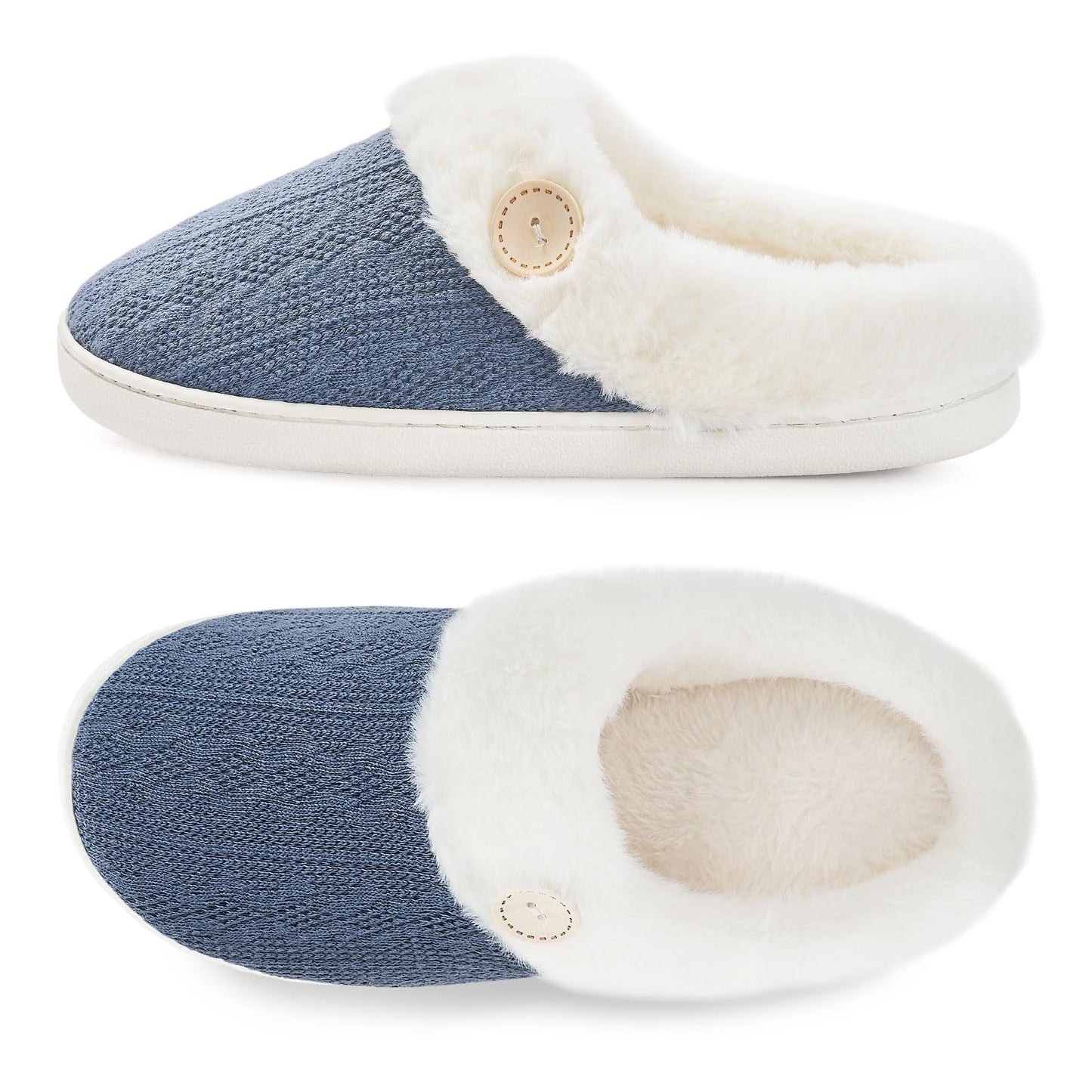 Cozy Warm Memory Foam Women’s Slippers – Soft, Non-Slip House Shoes