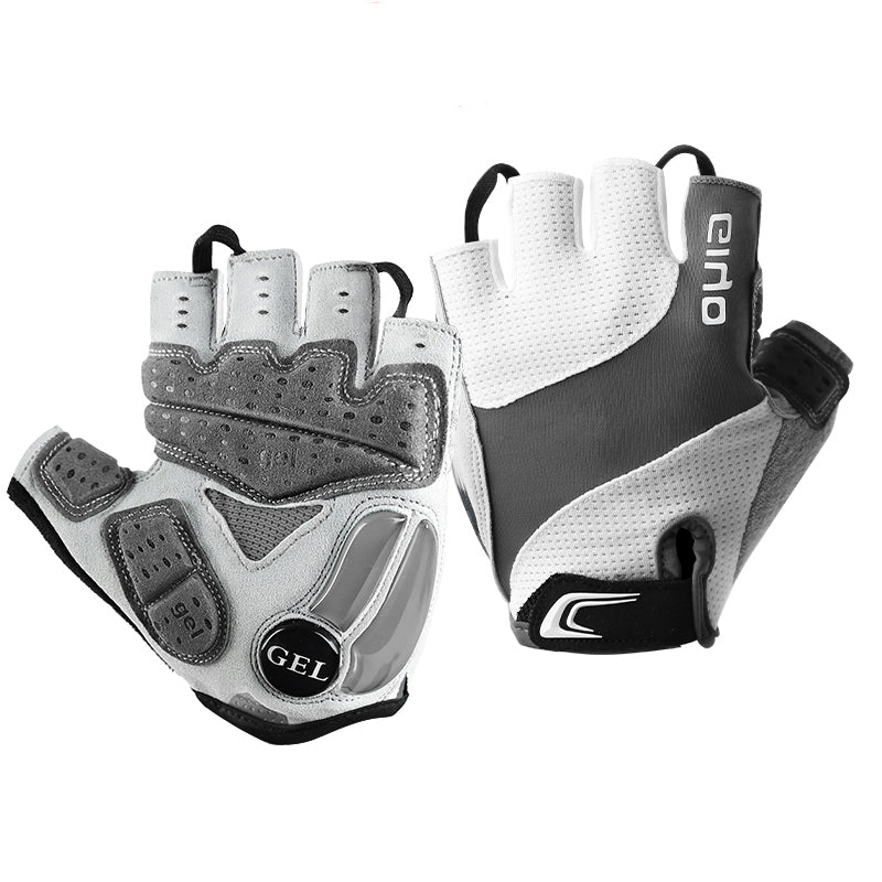 Cycling Half Finger Gloves with Liquid Silicone Padding – Shock-Absorbing Gloves for Road & Mountain Biking