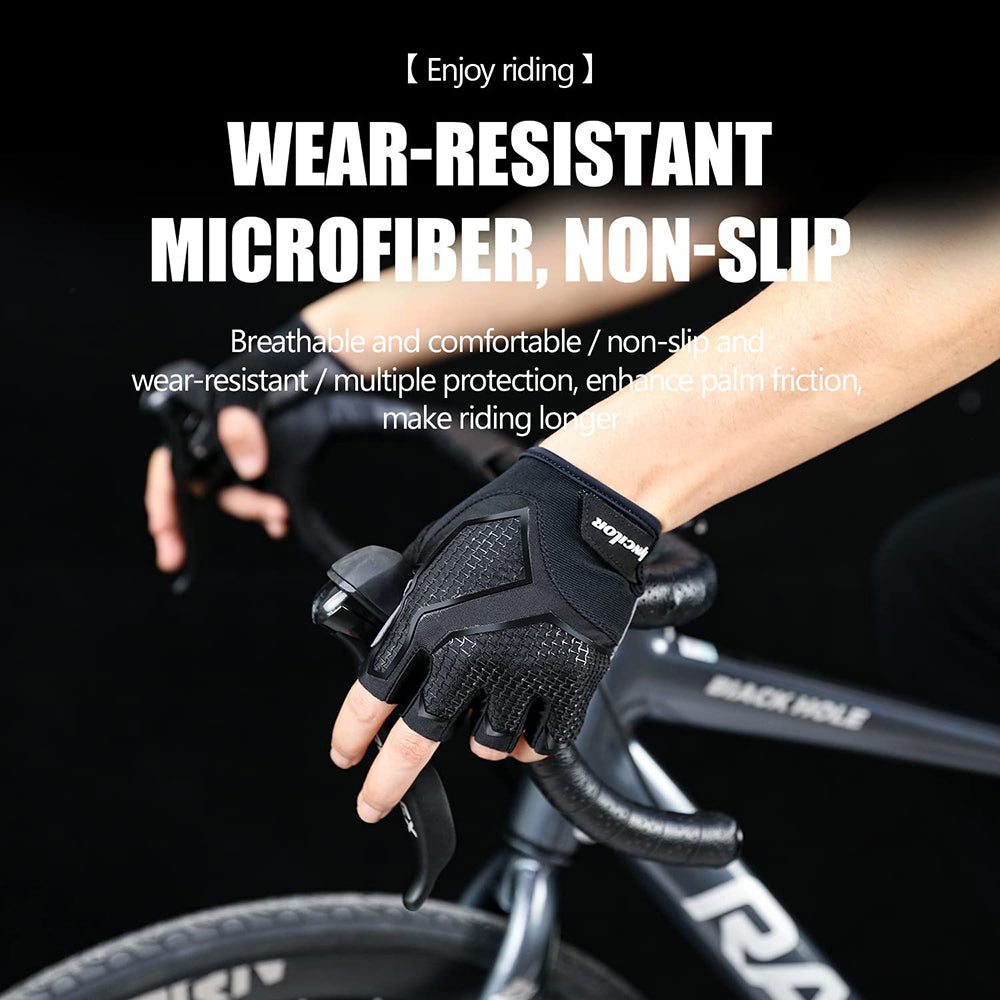 Fingerless Bike Gloves – Lightweight, Gel-Padded, Non-Slip