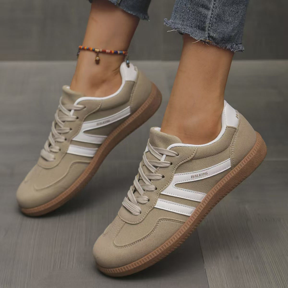 Women’s Orthopedic Faux Suede Sneakers | Spring Autumn Comfort