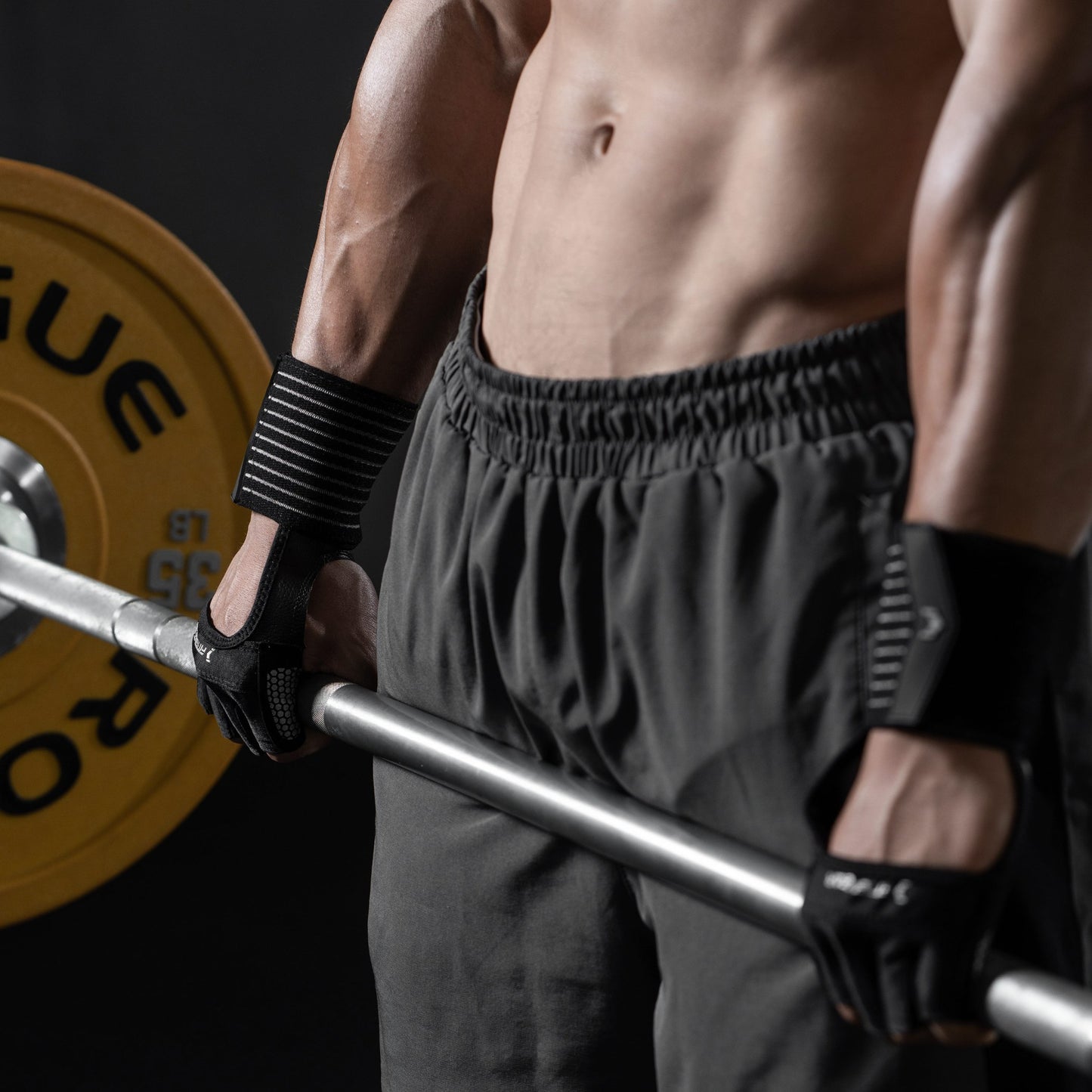 Gym Gloves with Wrist Guards for Weight Lifting Strength Training