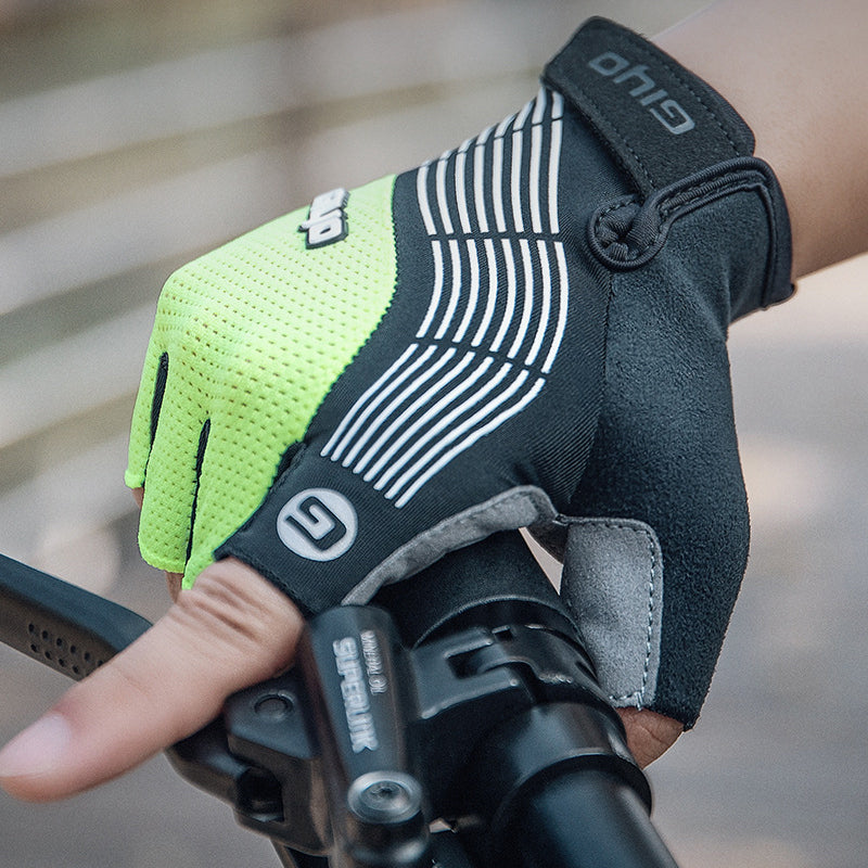 Half-Finger Cycling Gloves – Gel-Padded Sports Gloves