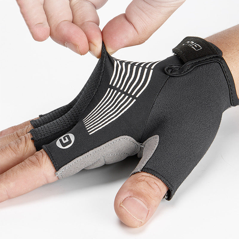 Half-Finger Cycling Gloves – Gel-Padded Sports Gloves