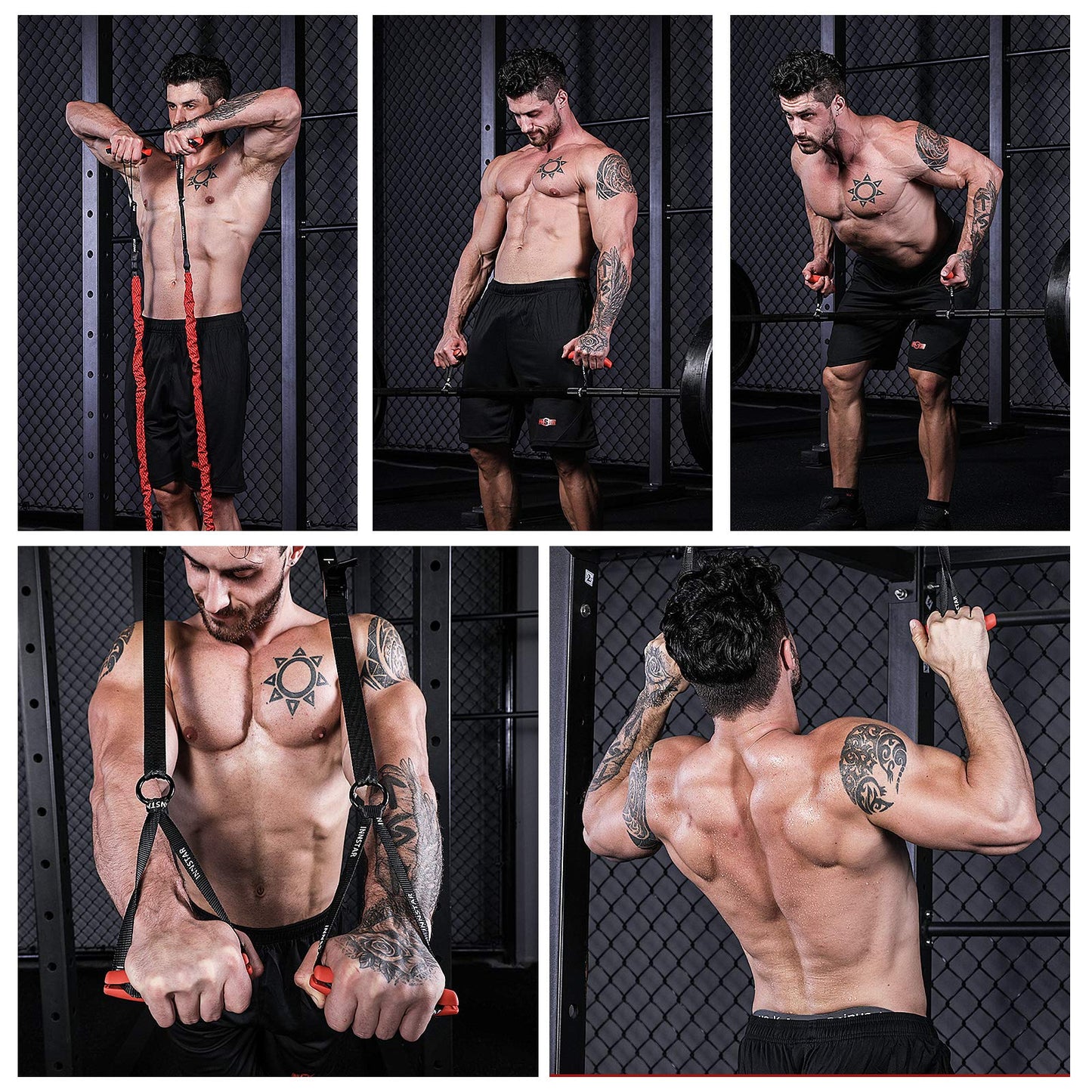 Lat Pulldown Handles for Cable Machines & Pull Ups