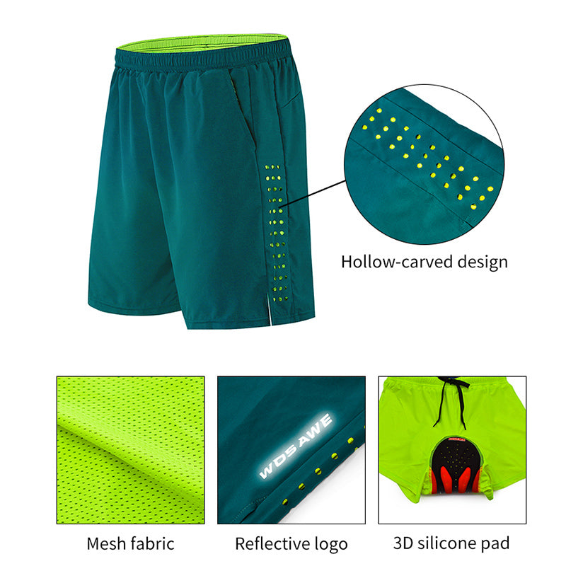 Men’s Baggy Cycling Shorts – Gel Padded MTB Riding Pants for Casual Biking