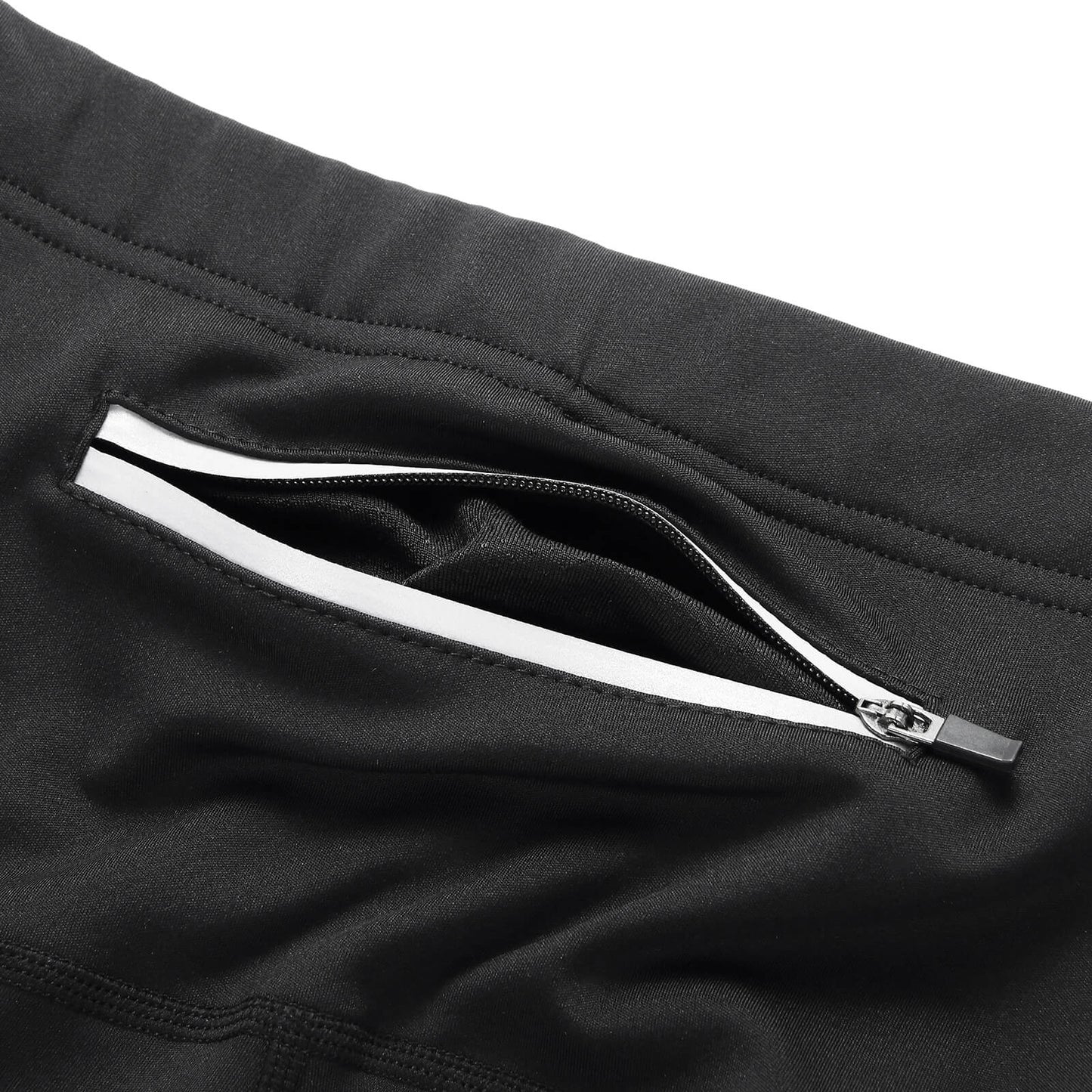 Men’s Cycling Pants with Padding – Warm Fleece Road Bike Tights