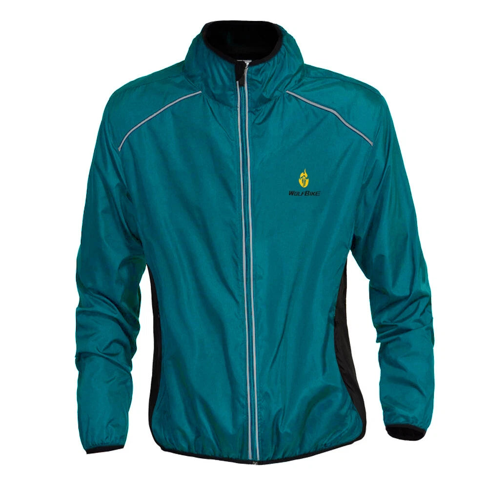 Men’s Long Sleeve Cycling Jacket – Waterproof, Windproof & Reflective MTB Bike Coat