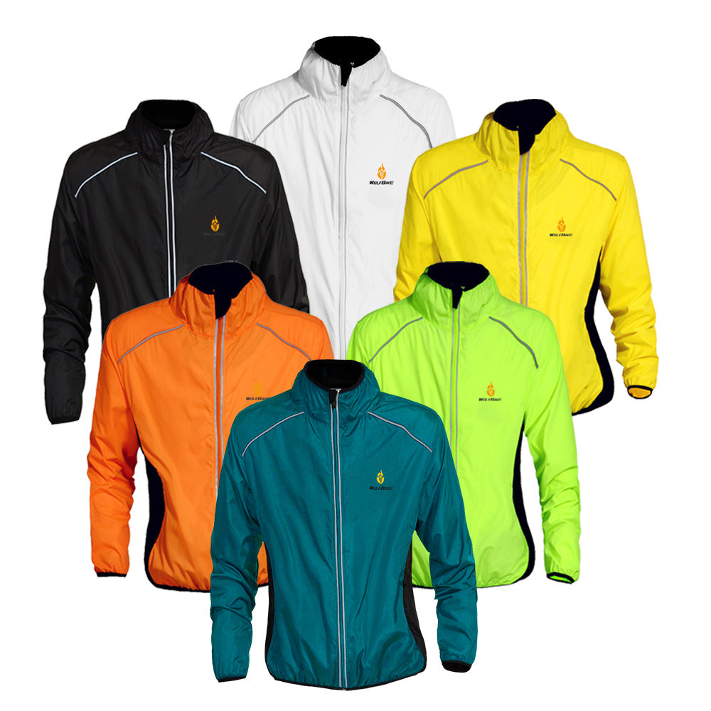 Men’s Long Sleeve Cycling Jacket – Waterproof, Windproof & Reflective MTB Bike Coat