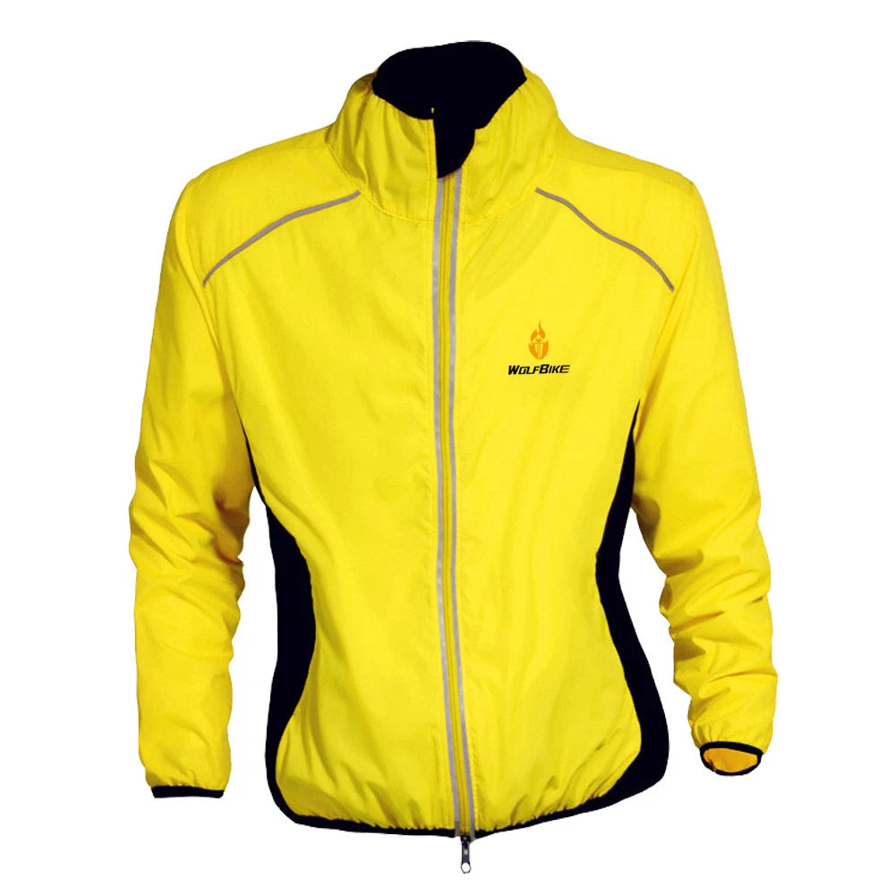 Men’s Long Sleeve Cycling Jacket – Waterproof, Windproof & Reflective MTB Bike Coat