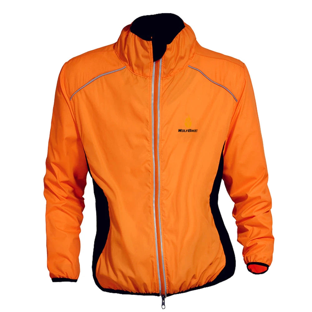 Men’s Long Sleeve Cycling Jacket – Waterproof, Windproof & Reflective MTB Bike Coat