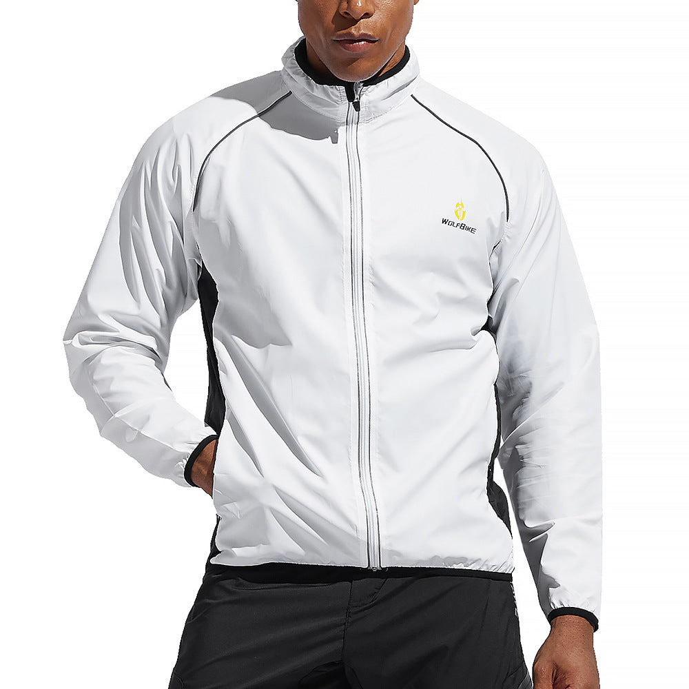 Men’s Long Sleeve Cycling Jacket – Waterproof, Windproof & Reflective MTB Bike Coat