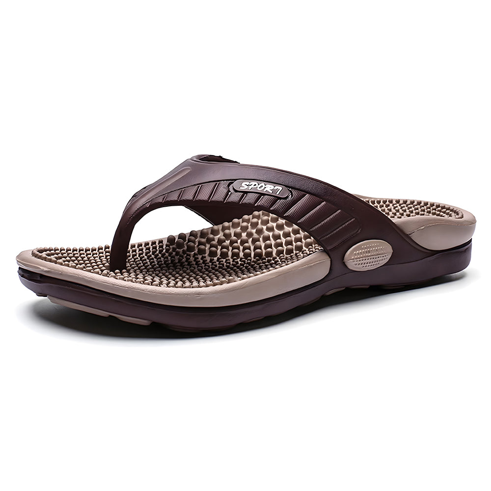 Men’s Massage Flip Flops – Orthopedic Arch Support Summer Beach