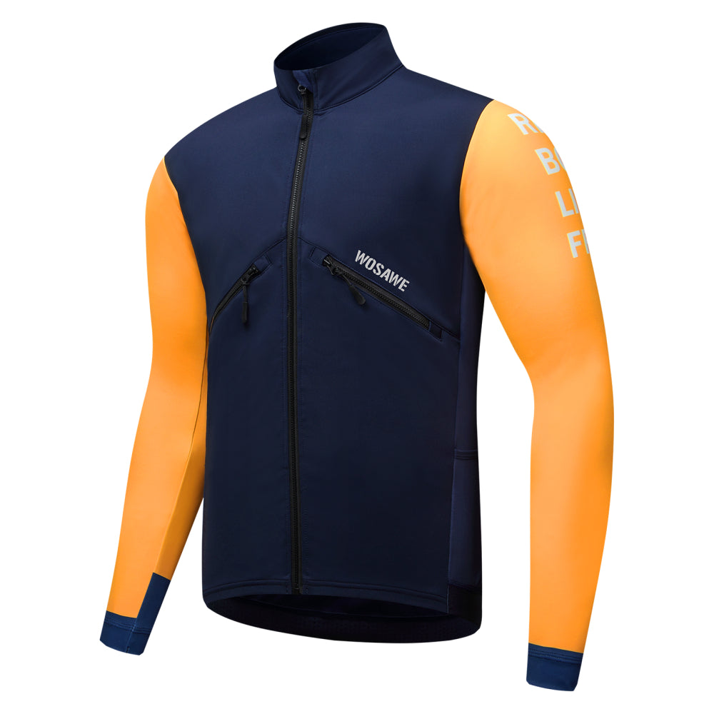 Men’s Thermal Cycling Jacket – Fleece-Lined with Windproof Front