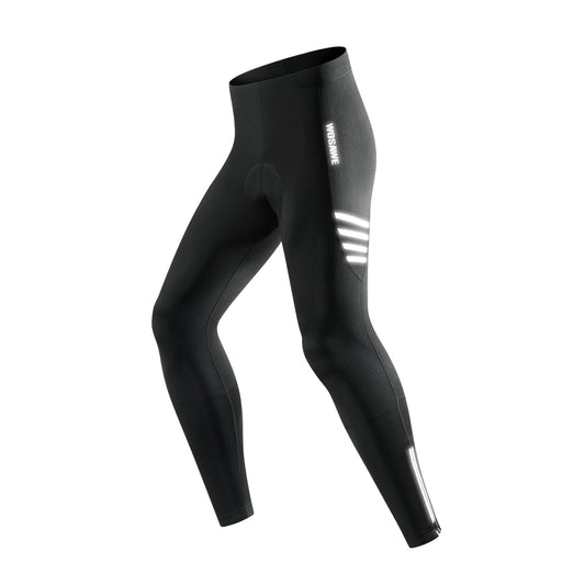 Men’s Winter Fleece Padded Cycling Tights – Warm Road Bike Pants
