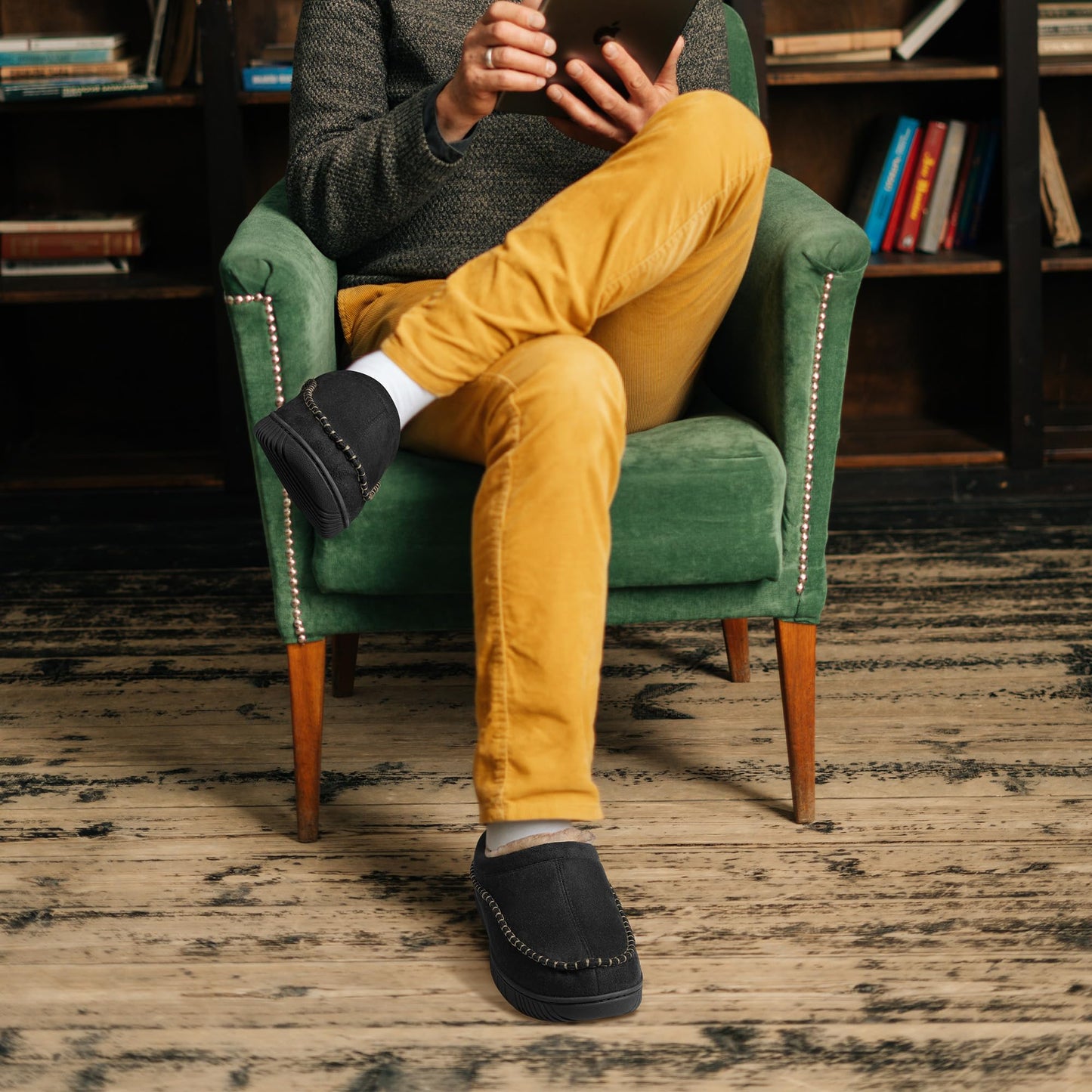 Men’s Orthopedic House Slippers – Soft Arch Support Design