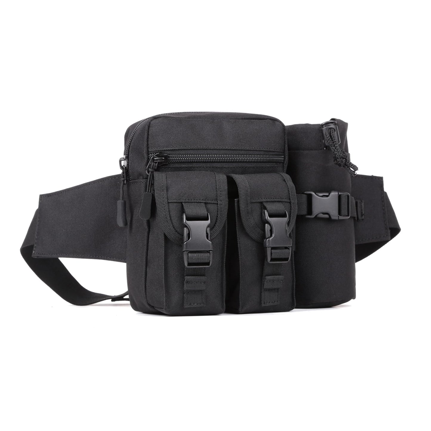 Multifunctional Tactical Waist Bag with Water Bottle Holder for Outdoor Activities
