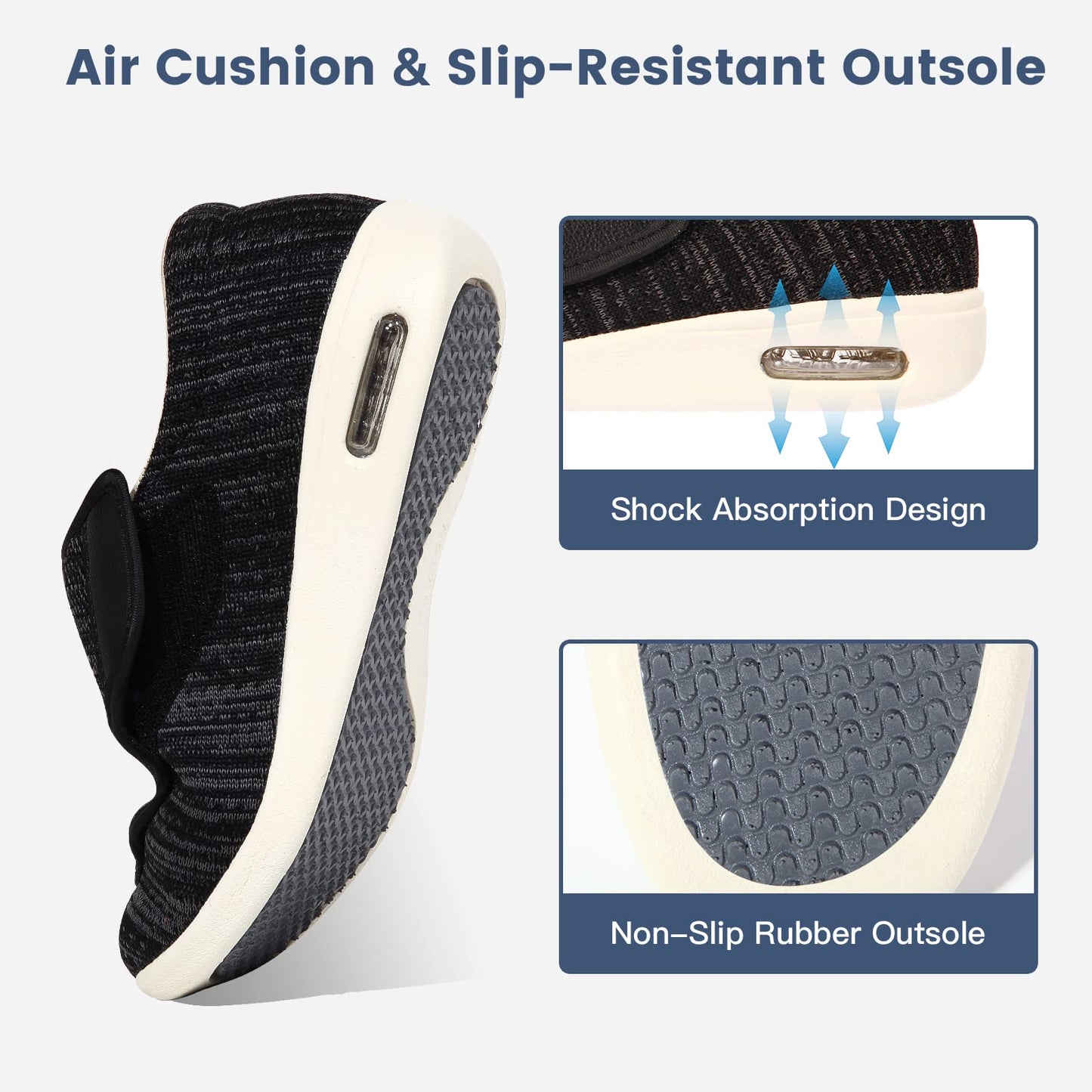 Orthopedic Walking Shoes with Adjustable Memory Foam