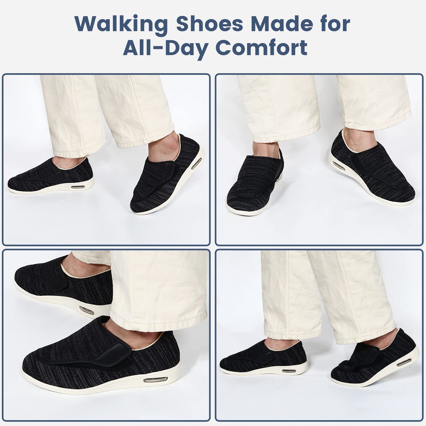 Orthopedic Walking Shoes with Adjustable Memory Foam