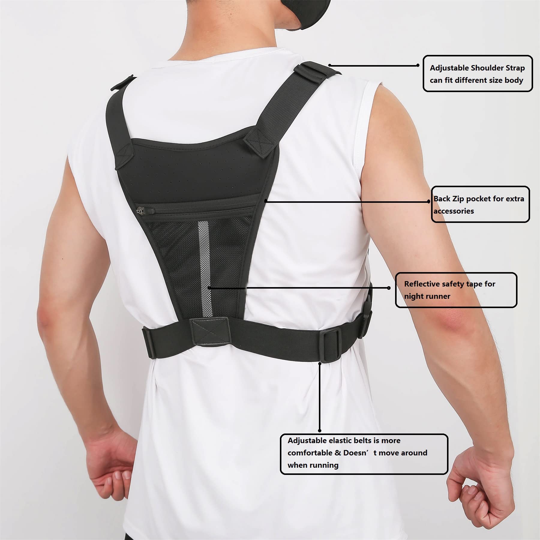 Sports Chest Bag For Men | Lightweight Breathable Bike Backpack