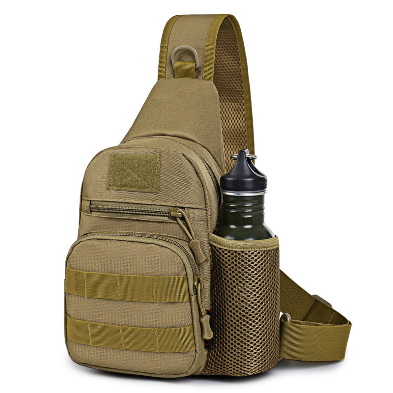 Tactical Chest Bag with Molle Water Bottle Holder