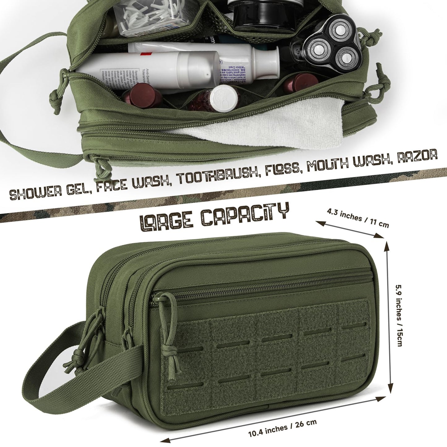 Tactical Toiletry Bag for Men – Hygiene & Storage Organizer