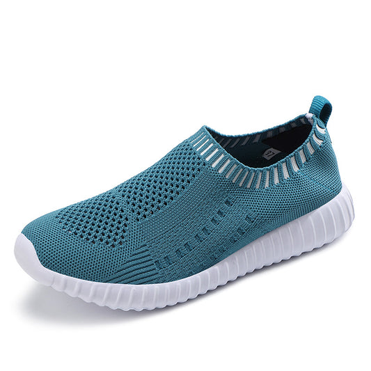 Women’s Athletic Trainers - Lightweight Slip-On Walking Shoes, Breathable Sneakers