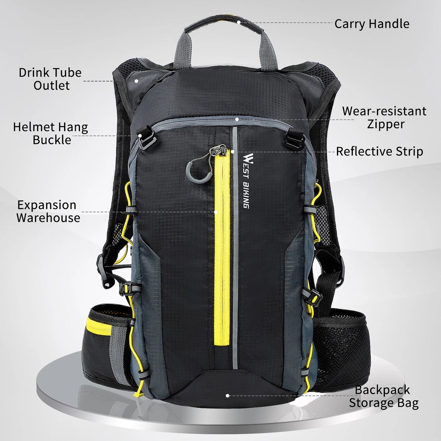10L Waterproof Cycling Backpack – Lightweight Hydration Pack