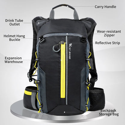 10L Waterproof Cycling Backpack – Lightweight Hydration Pack