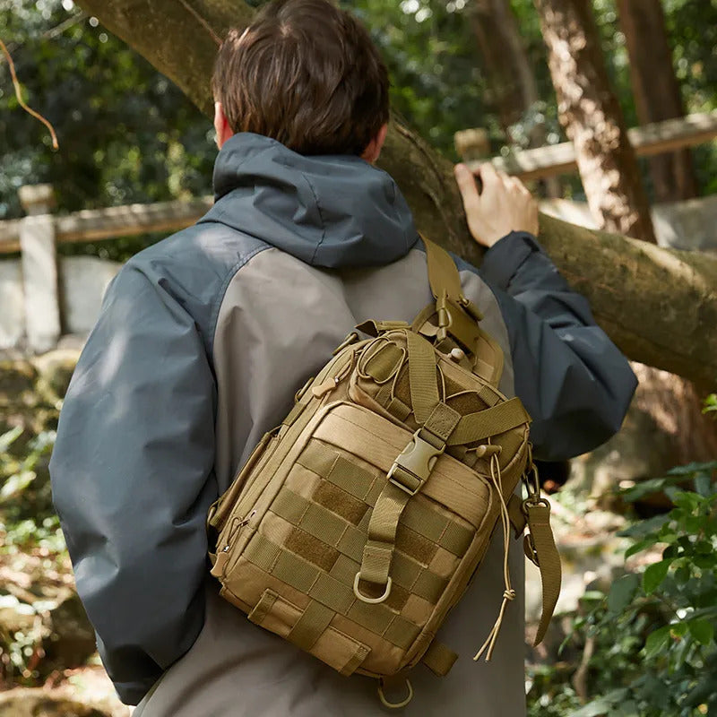 15L Tactical Sling Bag - Molle Multifunctional Crossbody Bag for Outdoor