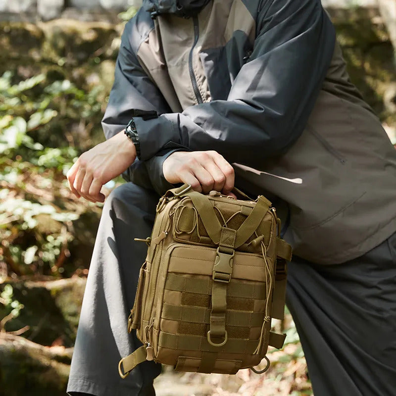 15L Tactical Sling Bag - Molle Multifunctional Crossbody Bag for Outdoor