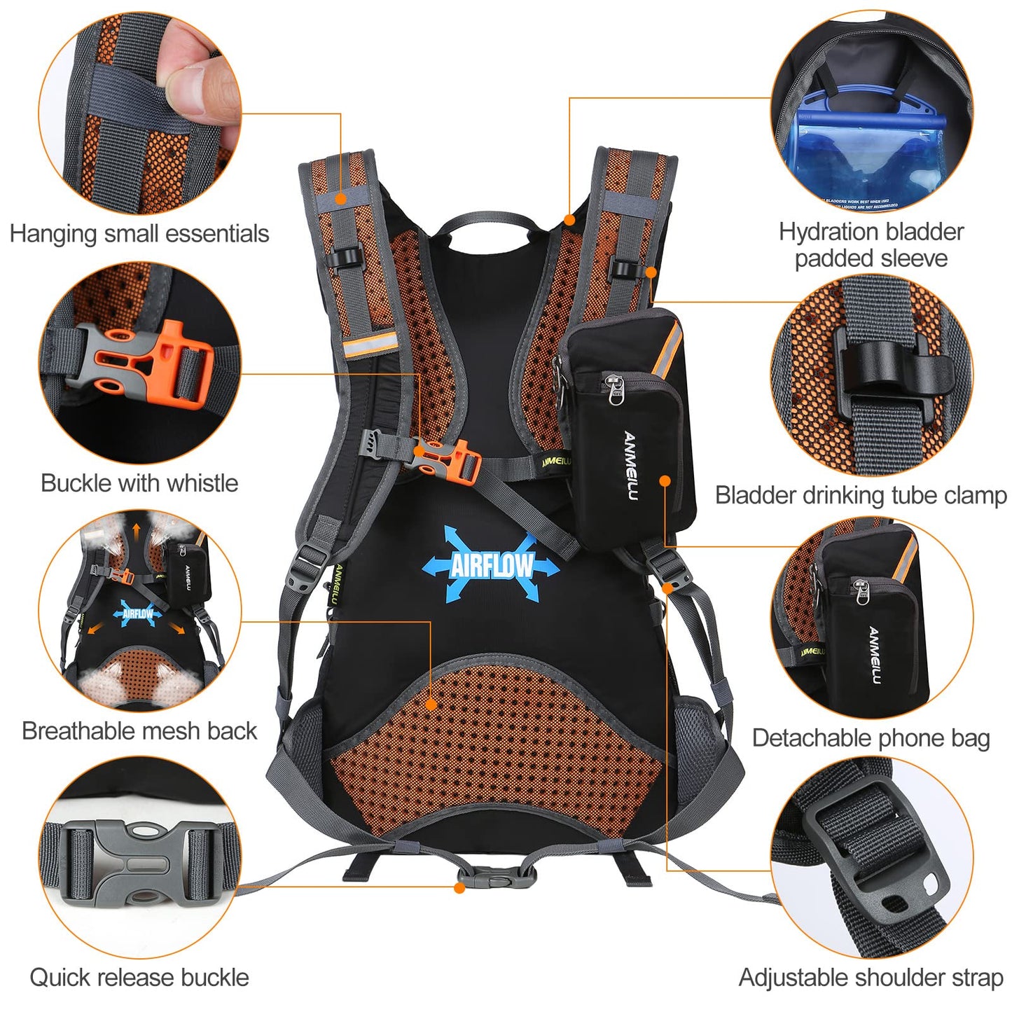 18L Waterproof Lightweight Cycling Rucksack Bike Backpack