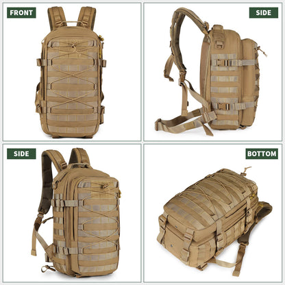 20L Outdoor Tactical Assault Pack – Water Repellent MOLLE Small Travel Backpack