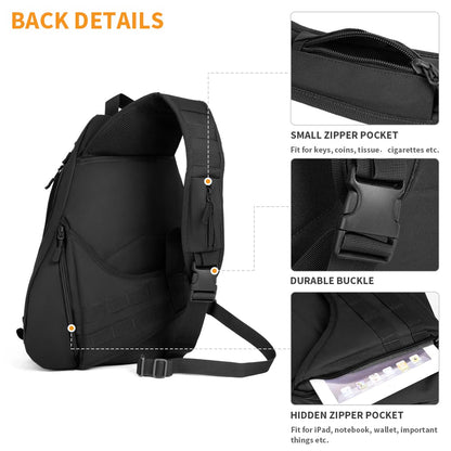20L Outdoor Tactical Chest Bag | Cycling Sports Messenger Bag, Waterproof & Durable