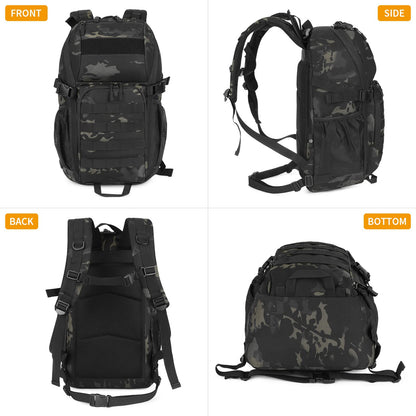 25L Military Tactical Backpack｜Waterproof MOLLE Daypack for Outdoor Camping,Hiking