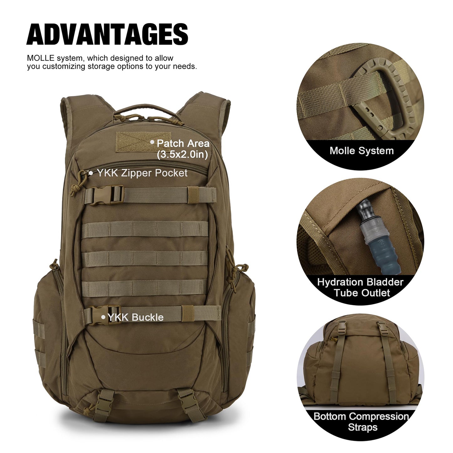 28L Multifunctional Tactical Backpack for Outdoor Adventures