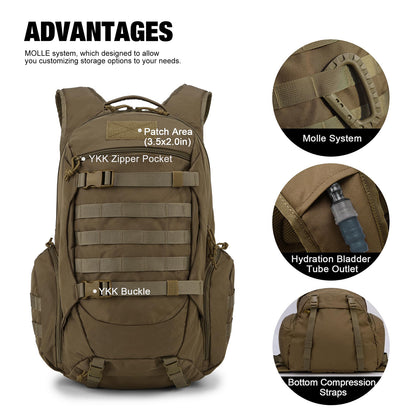 28L Multifunctional Tactical Backpack for Outdoor Adventures