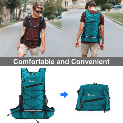 2L Hydration Backpack, Lightweight Water Pack for Hiking, Cycling, Running, Camping & Climbing - Unisex
