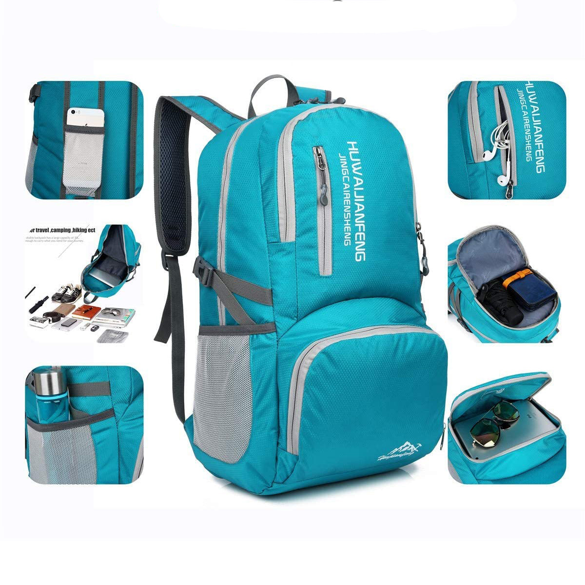 35L Lightweight Foldable Backpack – Travel, Hiking, Cycling Daypack