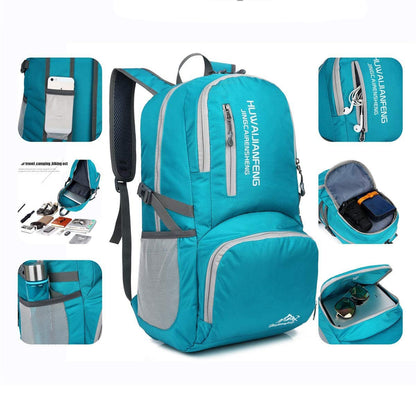 35L Lightweight Foldable Backpack – Travel, Hiking, Cycling Daypack