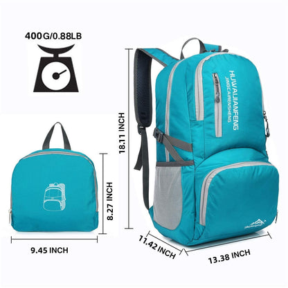 35L Lightweight Foldable Backpack – Travel, Hiking, Cycling Daypack