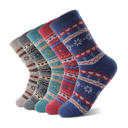 5 Pairs Women’s Thermal Socks – Warm & Thick Winter Socks, Soft and Breathable