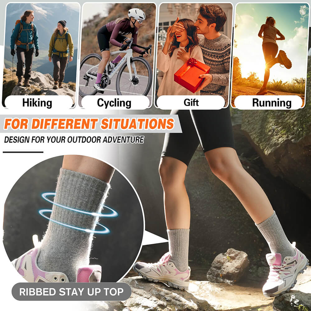 5 Pairs Women’s Thermal Socks – Warm & Thick Winter Socks, Soft and Breathable